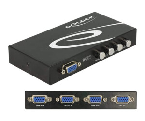 Delock Switch VGA 4 Port Manual Bidirectional