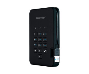 ISTORAGE Diskashur? - hard drive - encrypted - 1 TB - external (portable)