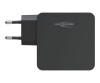 Ansmann 254PD - Netzteil - 60 Watt - PD, QC 3.0 - 2 Ausgabeanschlussstellen (USB, 24 pin USB-C)