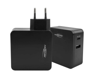 Ansmann 247PD - power supply - 45 watts - 4700 MA - PD, QC 3.0 - 2 output connection points (USB, USB -C)