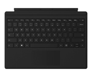 Microsoft Surface Pro Type Cover with Fingerprint ID - Tastatur - mit Trackpad, Beschleunigungsmesser - hinterleuchtet - QWERTY - britisches Englisch - Schwarz - kommerziell - für Surface Pro (Mitte 2017)