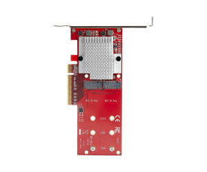 StarTech.com Dual M.2 PCIe SSD Adapter Karte - x8 / x16...