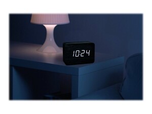 TFA 60.2549.01 - digital alarm clock - rectangle - black...