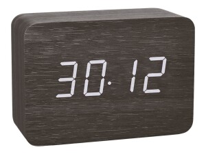 TFA 60.2549.01 - digital alarm clock - rectangle - black - plastic - ¡ C - battery