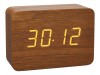 TFA 60.2549.08 - digital alarm clock - brown - plastic - ¡ C