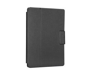 Targus Safe Fit Universal 360 ¡ Rotating - Flip cover for tablet - polyurethane - black - 22.9 cm - 26.7 cm (9 " - 10.5")