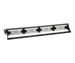 Equip Pro - Patch Panel - CAT 6 - RJ-45 X 24 - Schwarz -...