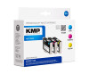 KMP MULTIPACK E130V - 3er-Pack - Gelb, Cyan, Magenta - kompatibel - Tintenpatrone (Alternative zu: Epson C13T13024010, Epson C13T13034010, Epson C13T13044010, Epson T1302, Epson T1303, Epson T1304)