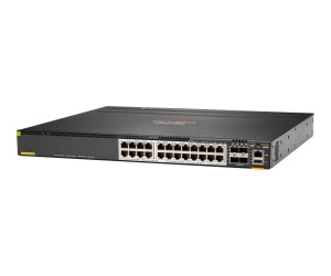 HPE Aruba 6300M - Switch - L3 - managed - 24 x 1/2.5/5/10GBase-T + 4 x 1 Gigabit / 10 Gigabit / 25 Gigabit / 50 Gigabit SFP56 (Uplink / Stacking)
