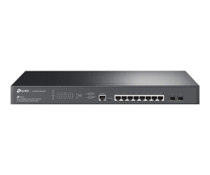 TP -LINK JetStream TL -SG3210XHP -M2 - V1 - Switch - Managed - 8 x 10/100/1000+ 2 x SFP+ - Matched on rack - POE+ (240 W)