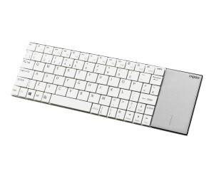 Rapoo E2710 - keyboard - with touchpad - wireless