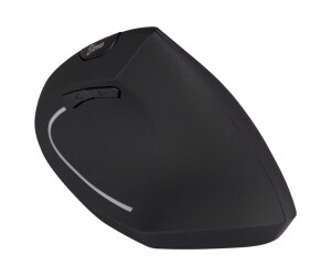 Inter -Tech Eterno KM -206R - vertical mouse - ergonomic - for right -handed - 6 keys - wireless - 2.4 GHz - wireless recipient (USB)