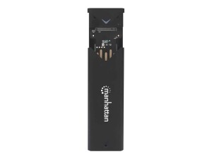 Manhattan M.2 NVMe SSD Enclosure, USB-C Female Connection, 10 Gbps (USB 3.2 Gen2 aka USB 3.1)