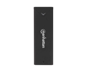 Manhattan M.2 NVMe SSD Enclosure, USB-C Female Connection, 10 Gbps (USB 3.2 Gen2 aka USB 3.1)
