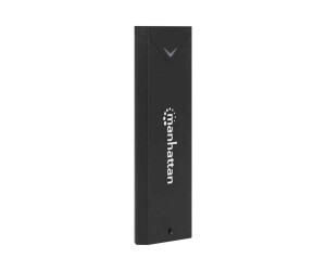 Manhattan M.2 NVMe SSD Enclosure, USB-C Female Connection, 10 Gbps (USB 3.2 Gen2 aka USB 3.1)