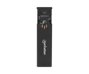 Manhattan M.2 NVMe SSD Enclosure, USB-C Female Connection, 10 Gbps (USB 3.2 Gen2 aka USB 3.1)