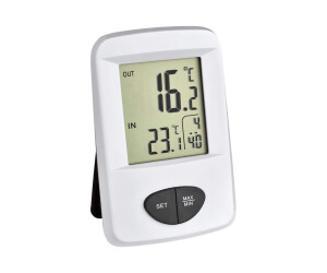 TFA base - thermometer - digital - white