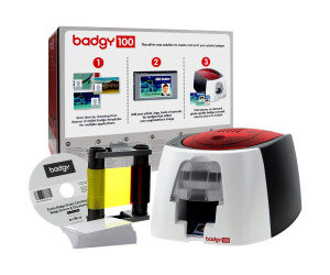 Evolis BadGy 100 - Plastic card printer - Color - Thermosublimation/Thermal transmission - CR -80 Card (85.6 x 54 mm)