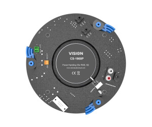 Vision CS-1900P - Lautsprecher - kabellos - Bluetooth - 35 Watt - zweiweg - koaxial - weiß (Grill Farbe - weiß)