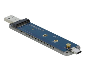 Delock Speichergehäuse - M.2 - M.2 NVMe Card - USB-C, USB 3.2 (Gen 2)