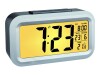 TFA 60.2553.02 - Digital alarm clock - rectangle - silver - white - plastic - -9 - 50 ¡ C - LCD