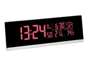 TFA 60.2548.01 - Digital alarm clock - rectangle - black...
