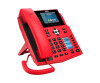 Fanvil X5U -R - IP telephone - black - red - wired handset - 16 lines - 8.89 cm (3.5 inches) - 480 x 320 pixels