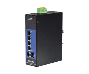 TRENDnet TI-G642I - Switch - managed - 4 x 10/100/1000 + 2 x Gigabit SFP