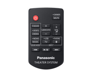 Panasonic SC -HTB496 - Sound strip system - for home cinema - 2.1 channel - wireless - Bluetooth - 320 watts (total)