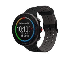 POLAR Vantage M2 - Schwarz - Sportuhr mit Band - Silikon - grau/schwarz - Bandgröße: S/L - Anzeige 3 cm (1.2")