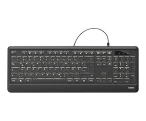 Hama "KC-550" - Tastatur - hinterleuchtet - USB