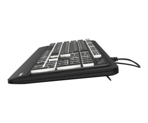 Hama "KC-550" - Tastatur - hinterleuchtet - USB