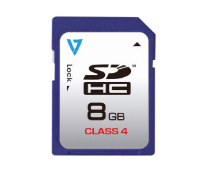 V7 VASDH8GCL4R - Flash memory card - 8 GB - Class 4