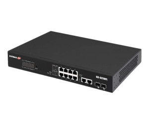 EDIMAX GS -5210PL - Switch - Smart - 10 x 10/100/1000 + 2 x Gigabit SFP (Uplink)