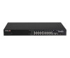 Edimax GS -5216PLC - Smart - 16 x 10/100/1000 + 2 x Combo Gigabit SFP/RJ -45 (Uplink)