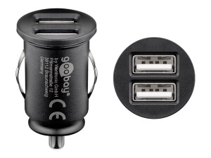Goobay Dual USB - Auto-Netzteil - 24 Watt - 4.8 A - 2...