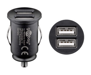 Goobay Dual USB - Auto-Netzteil - 24 Watt - 4.8 A - 2 Ausgabeanschlussstellen (USB)