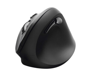 Hama vertical ergonomic - vertical mouse - ergonomic - for right -handed - optically - 6 keys - wireless - 2.4 GHz - wireless recipient (USB)
