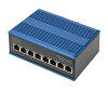 DIGITUS 8 Port Gigabit Ethernet Netzwerk PoE Switch, Industrial, Unmanaged