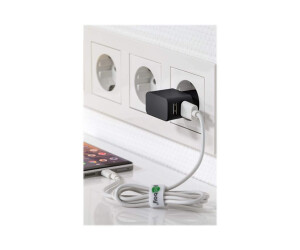 Goobay Dual USB charger - Netzteil - 12 Watt - 2.4 A - 2...