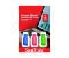 Sandisk Cruzer Blade - USB flash drive - 32 GB - USB 2.0 - blue, green, pink (pack with 3)