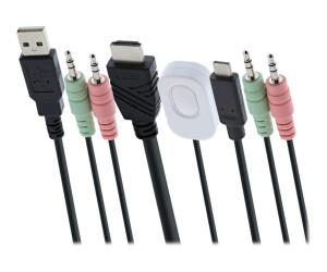 InLine 62614I - KVM-/Audio-/USB-Switch - 2 x KVM/Audio/USB
