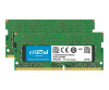 Micron Crucial - DDR4 - kit - 16 GB: 2 x 8 GB - SO DIMM 260-PIN - 2666 MHz / PC4-21300 - CL19 - 1.2 V - ungepuffert - non-ECC - für Apple iMac (Anfang 2019)