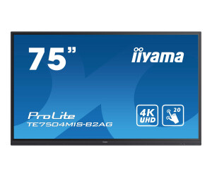 Iiyama ProLite TE7504MIS-B2AG - 190 cm (75") Diagonalklasse LCD-Display mit LED-Hintergrundbeleuchtung - interaktive Digital Signage - mit Integrierter Media-Player und Touchscreen (Multi-Touch)