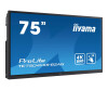Iiyama ProLite TE7504MIS-B2AG - 190 cm (75") Diagonalklasse LCD-Display mit LED-Hintergrundbeleuchtung - interaktive Digital Signage - mit Integrierter Media-Player und Touchscreen (Multi-Touch)