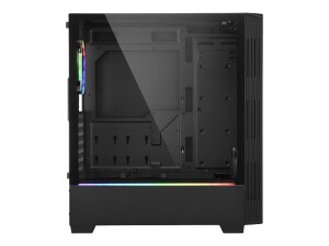 Sharkoon RGB LIT 100 - Tower - ATX - Seitenteil mit Fenster (gehärtetes Glas)