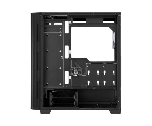 Sharkoon RGB LIT 100 - Tower - ATX - Seitenteil mit Fenster (gehärtetes Glas)