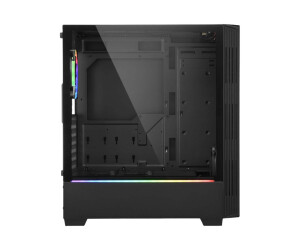 Sharkoon RGB Lit 100 - Tower - ATX - Windowed Side Panel...