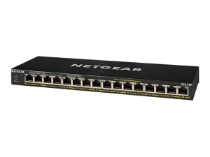 Netgear GS316P - Switch - Unmanaged - 16 x 10/100/1000...