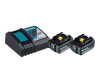 Makita DC18RC - Power Source Kit - Batterieladegerät + Batterie 2 x